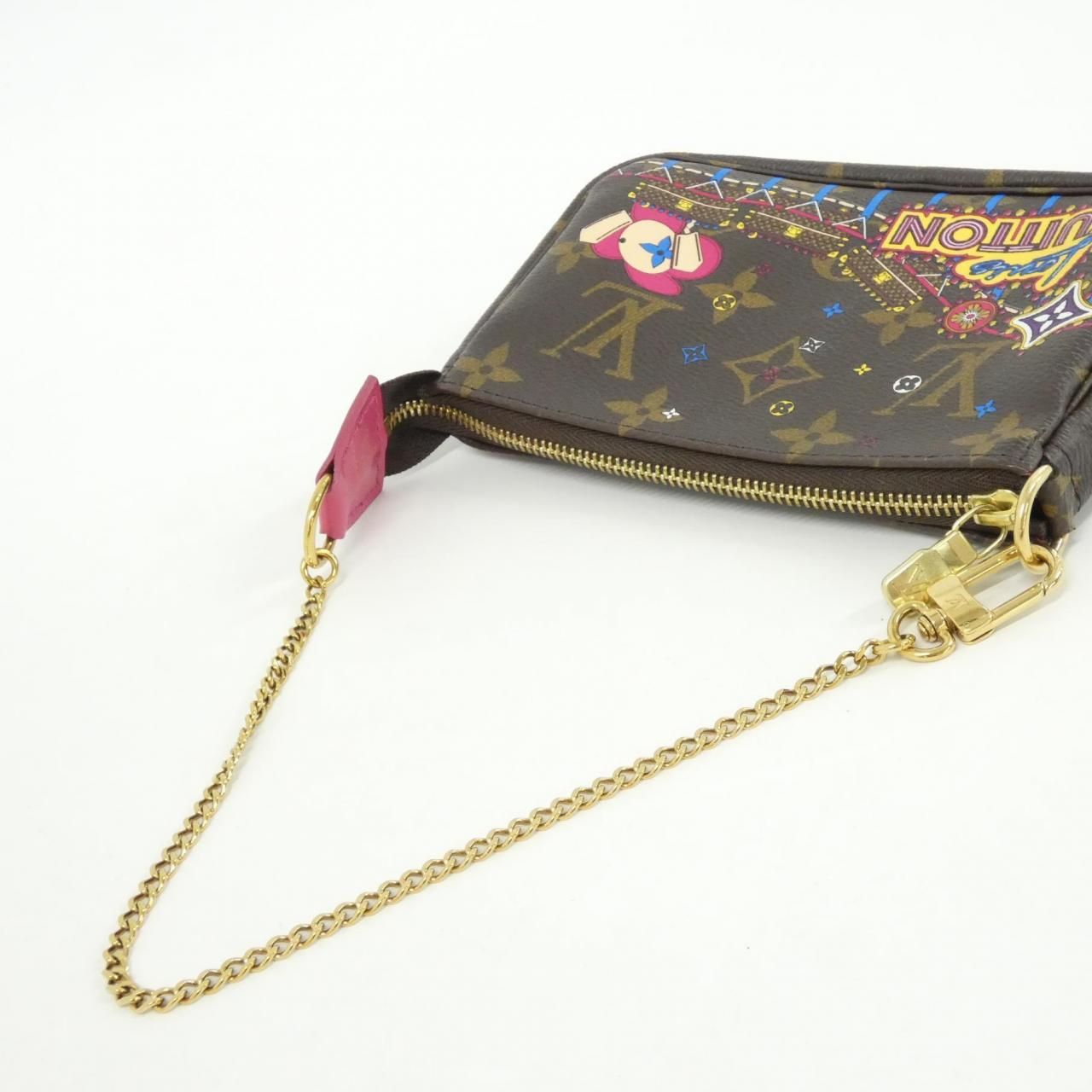 Louis Vuitton Monogram Mini Pochette Pouch — view 7