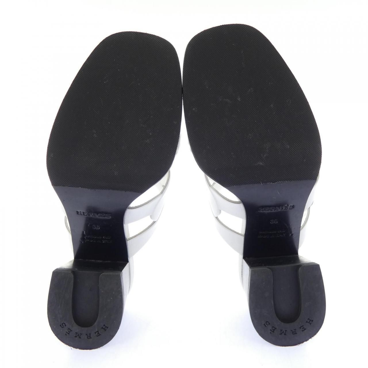Hermes Gabby Chene Gourmet Trusade Sandals — view 4