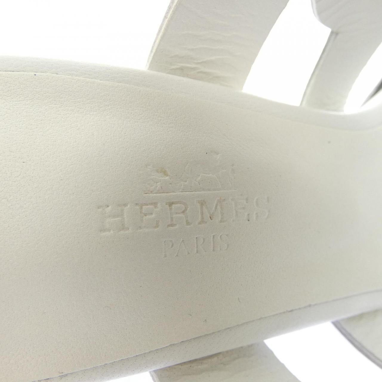 Hermes Gabby Chene Gourmet Trusade Sandals — view 6