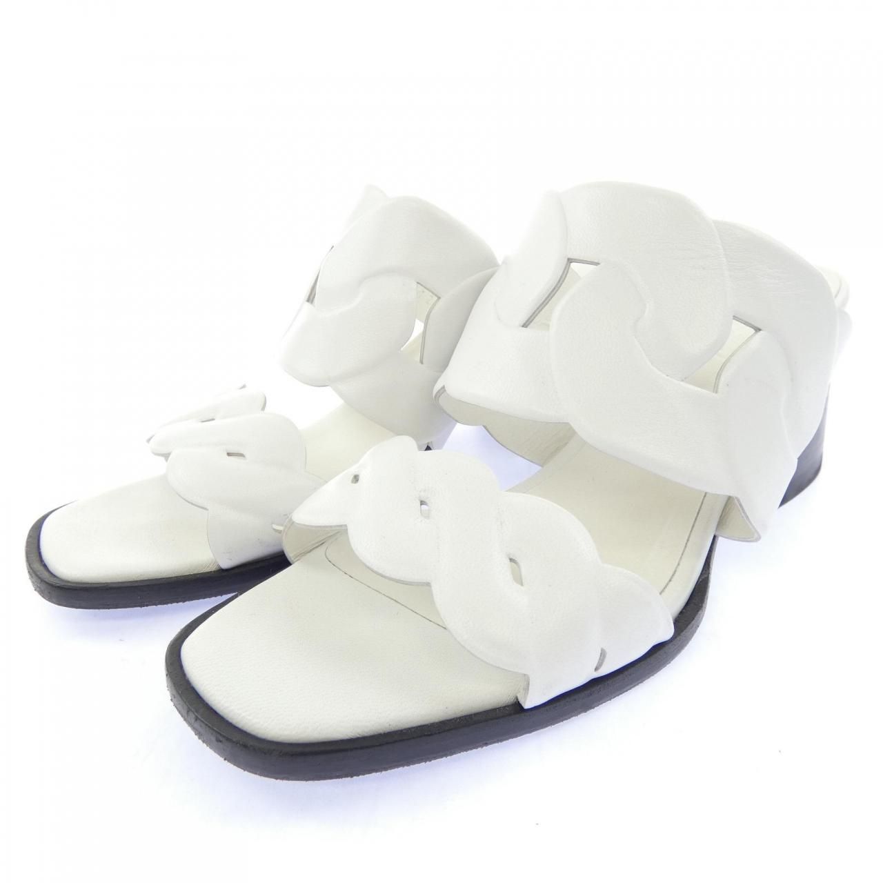 Hermes Gabby Chene Gourmet Trusade Sandals — view 3