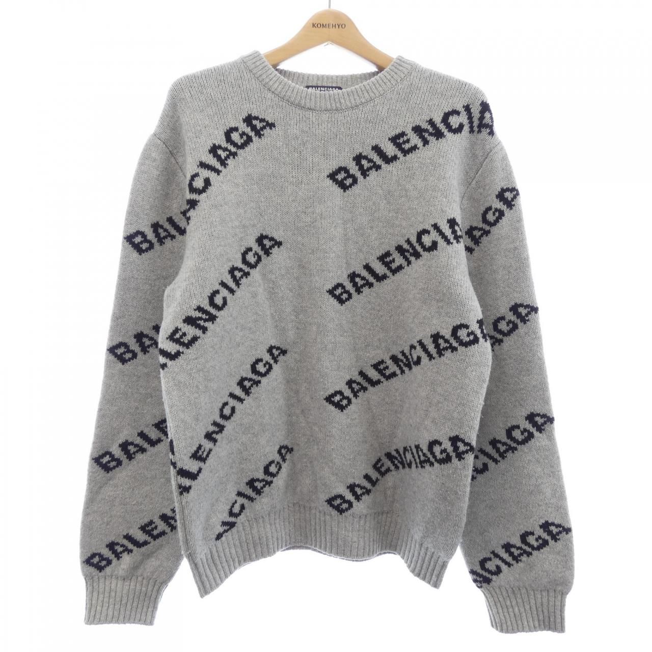 Balenciaga Knit Sweater Gray