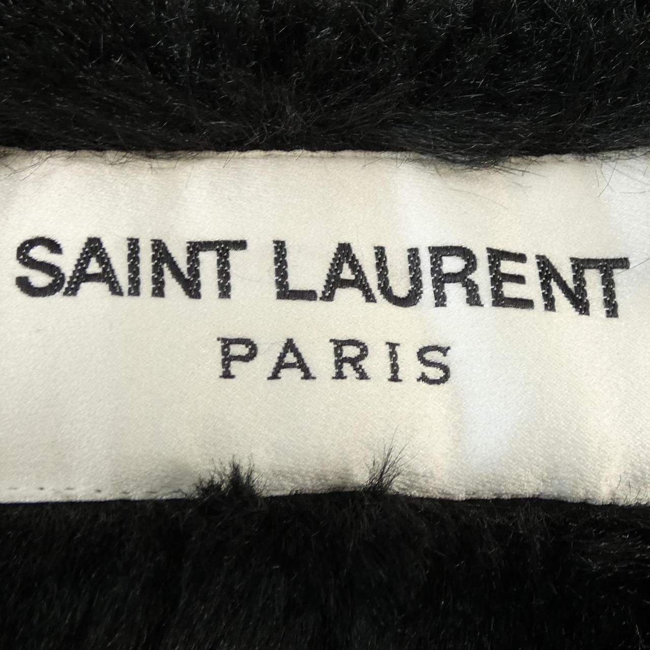 Saint Laurent Coat Black — view 6