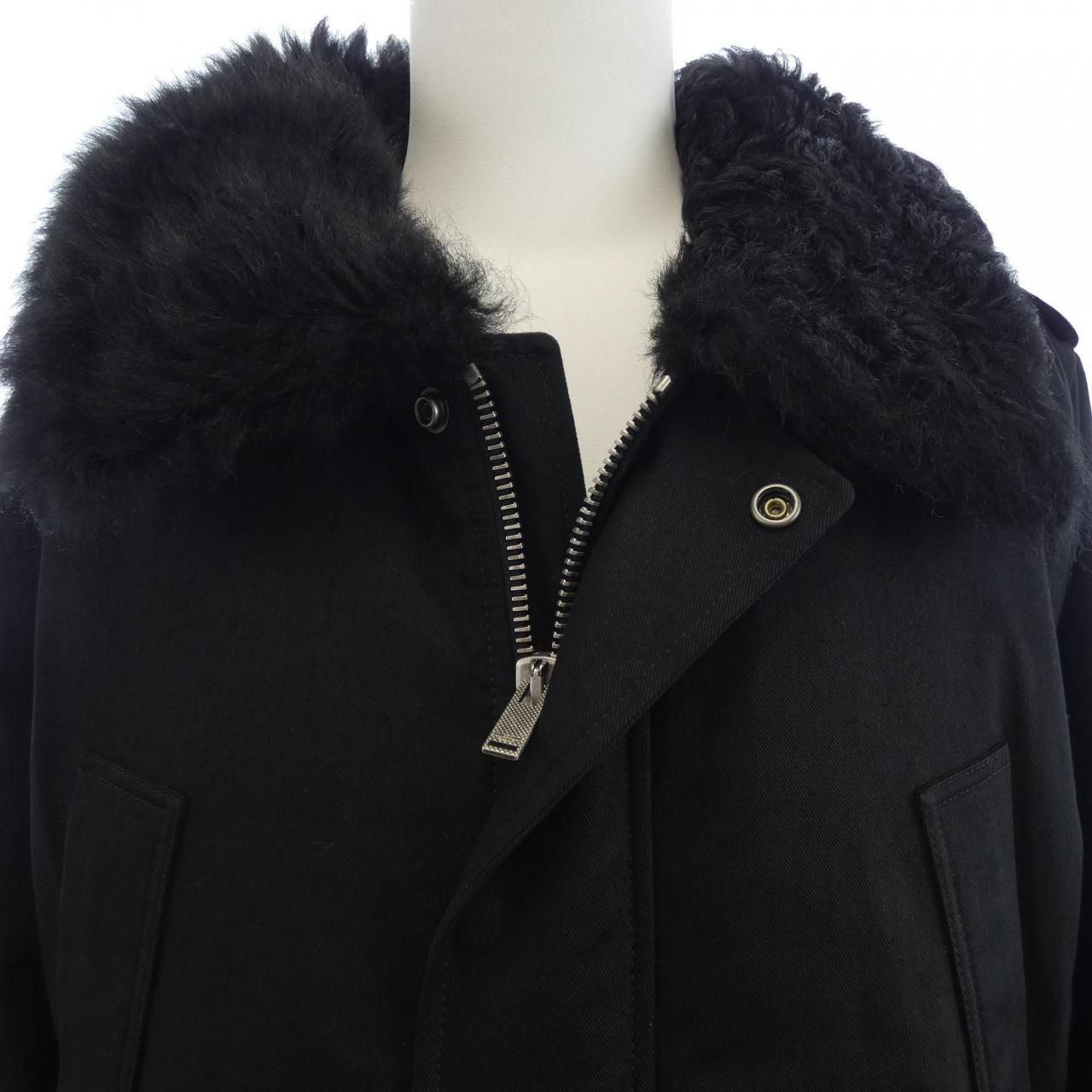 Saint Laurent Coat Black — view 7
