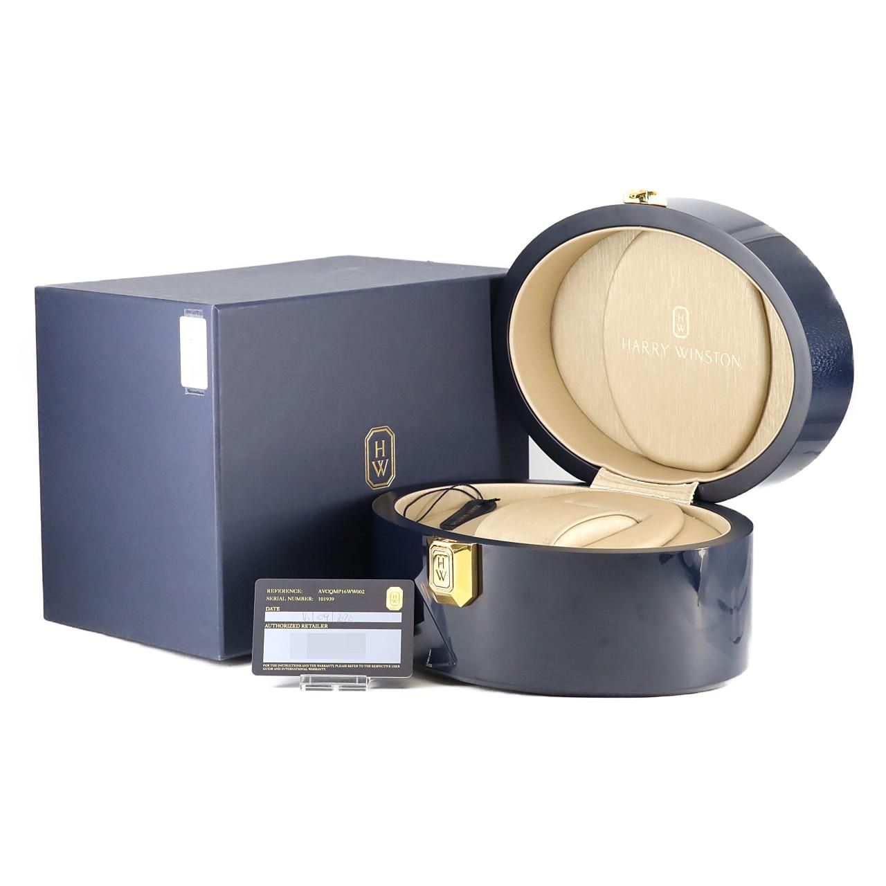 Harry Winston Avenue C Mini Moon Phase WG D WG Quartz Watch — view 7