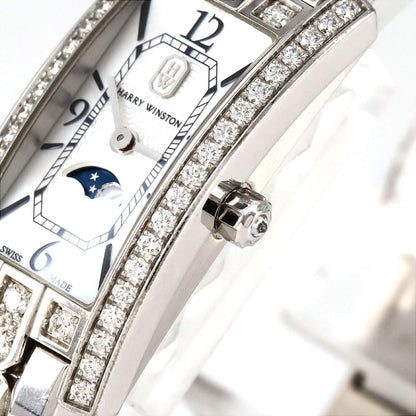 Harry Winston Avenue C Mini Moon Phase WG D WG Quartz Watch — view 3