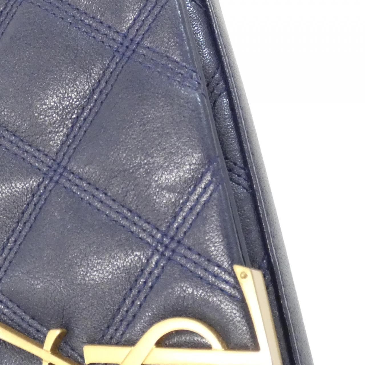 Saint Laurent Chain Shoulder Bag Blue — view 4