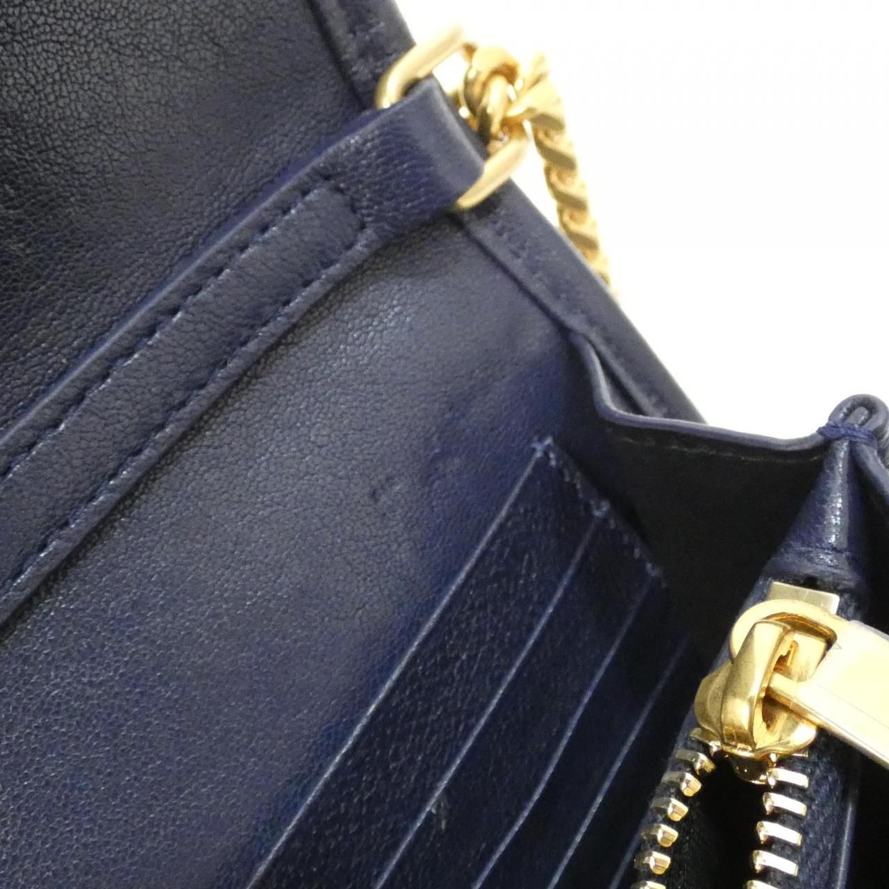 Saint Laurent Chain Shoulder Bag Blue — view 9