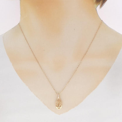 Cartier Logo Necklace Gold — view 6