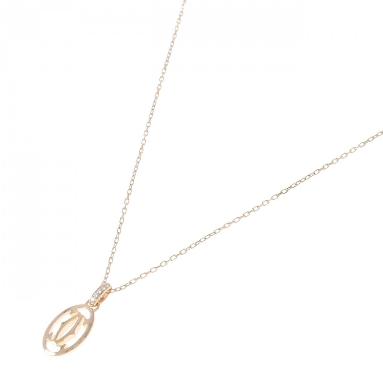 Cartier Logo Necklace Gold — view 2