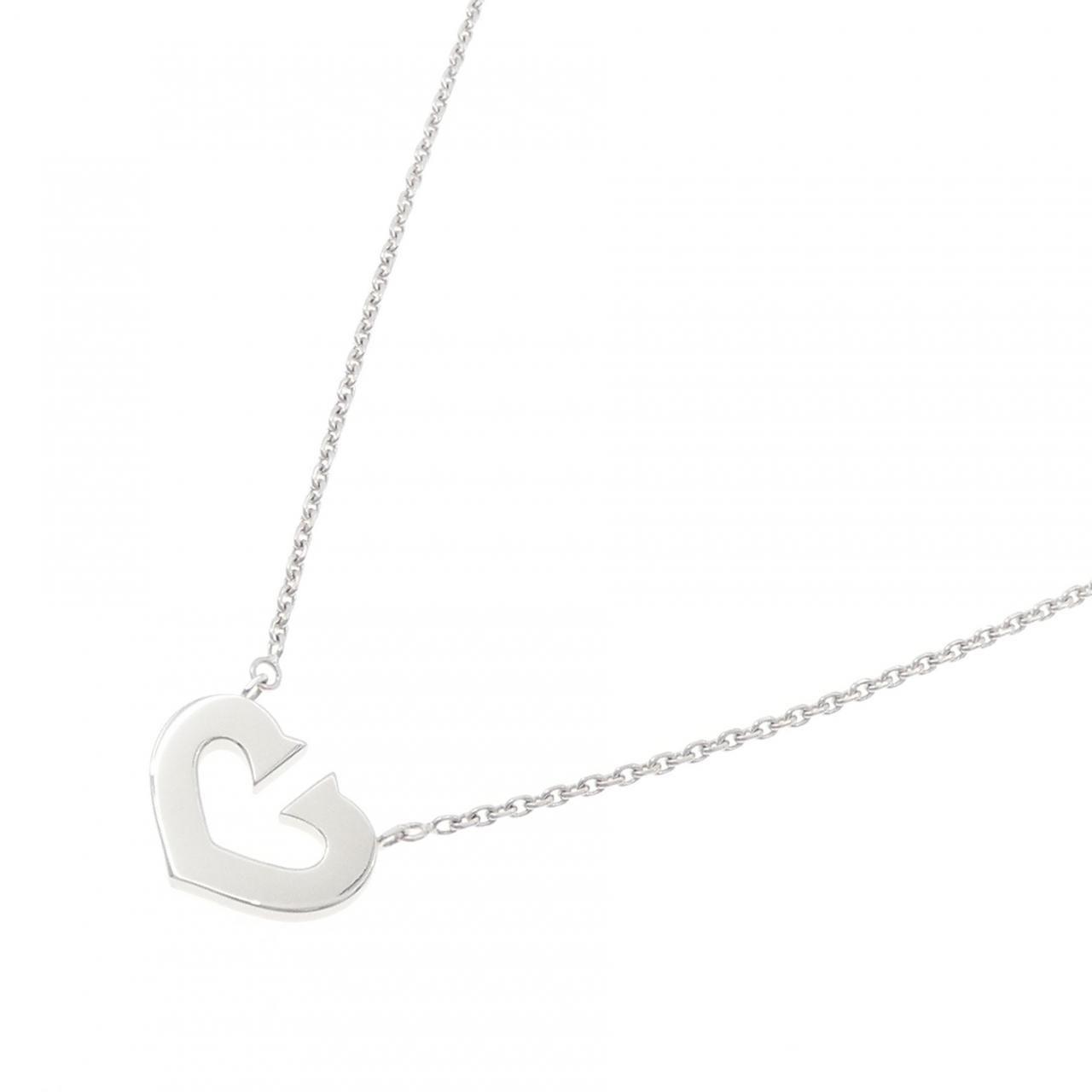 Cartier C Necklace White Gold — view 2