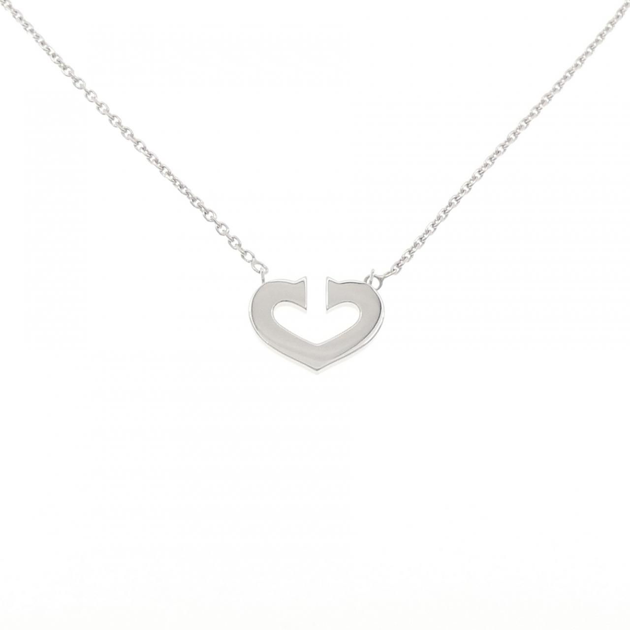 Cartier C Necklace White Gold