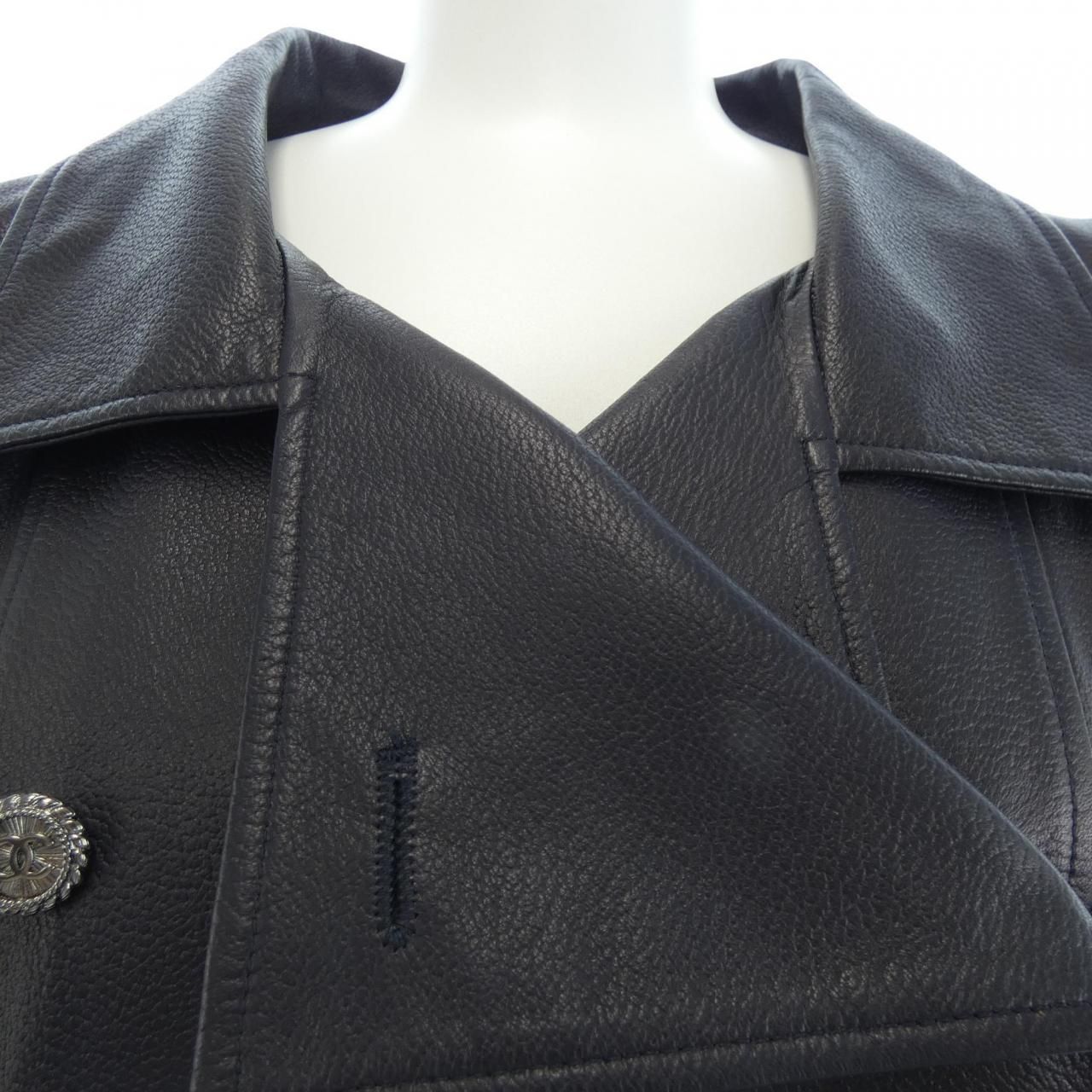Chanel Leather Jacket Black — view 5