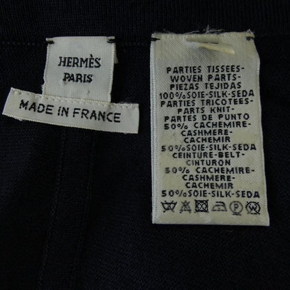 Hermes Long Cardigan Navy — view 3