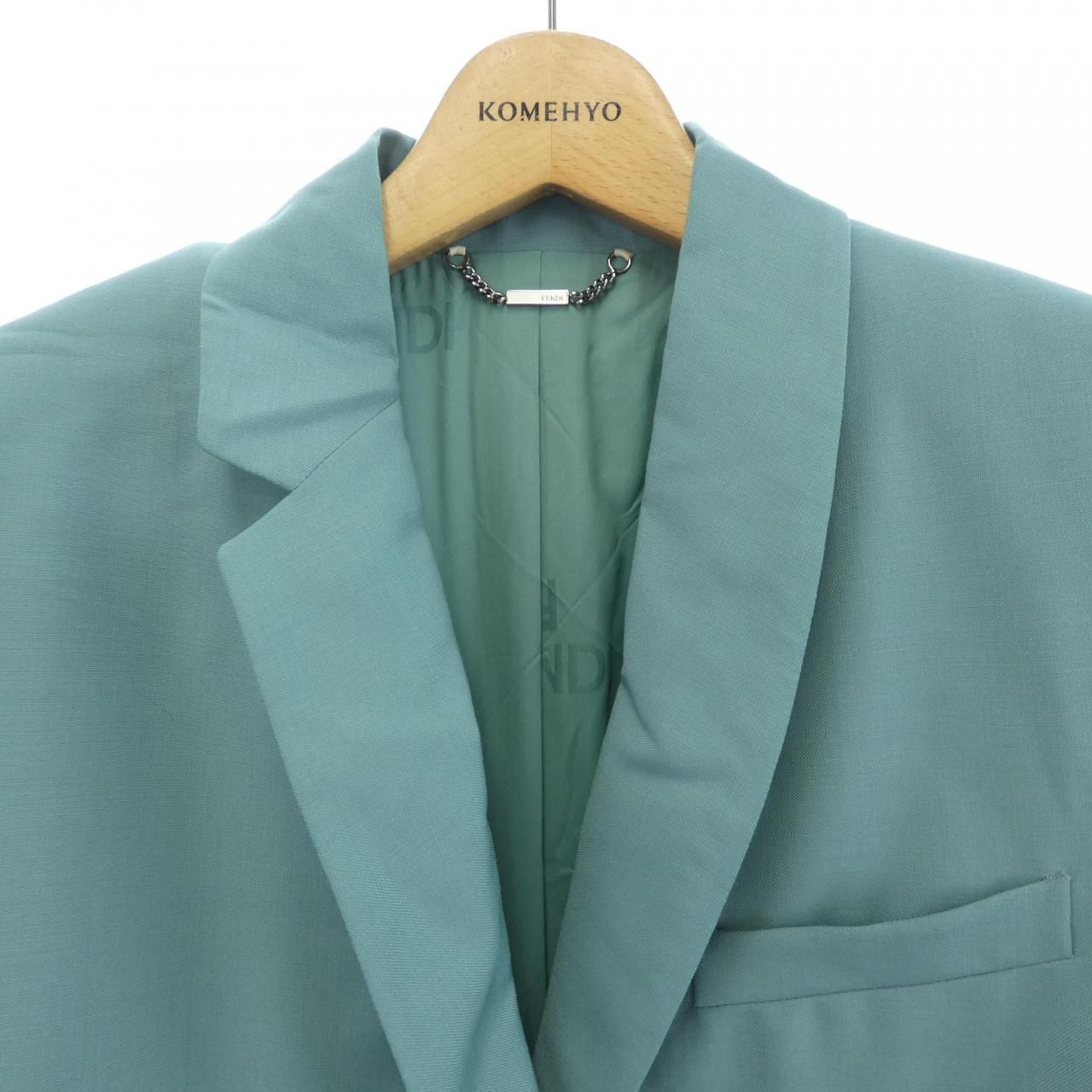 Fendi Coat Green — view 6