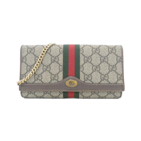 Gucci Ophidia Chain Shoulder Bag Beige