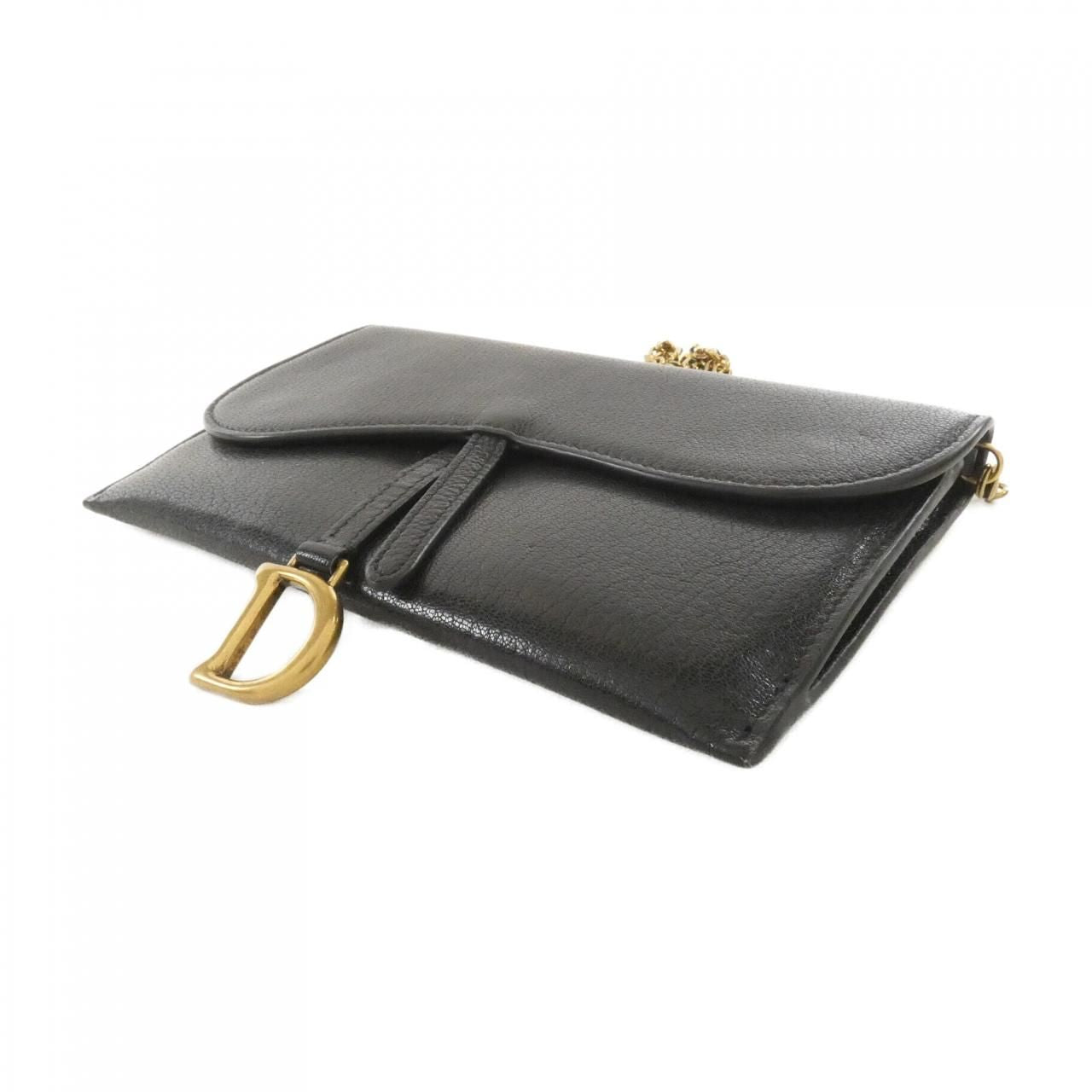 Dior Saddle Chain Shoulder Bag Black — view 3