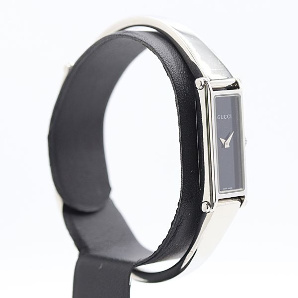Gucci Bangle Watch SS Quartz Black Dial — view 2