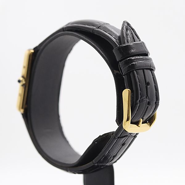 Cartier Must Tank SM Quartz Yellow Dial Watch — view 3