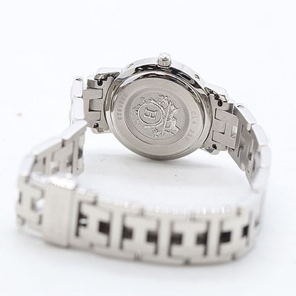 Hermes Clipper Cles Quartz Diamond Bezel White Shell Dial Watch — view 4