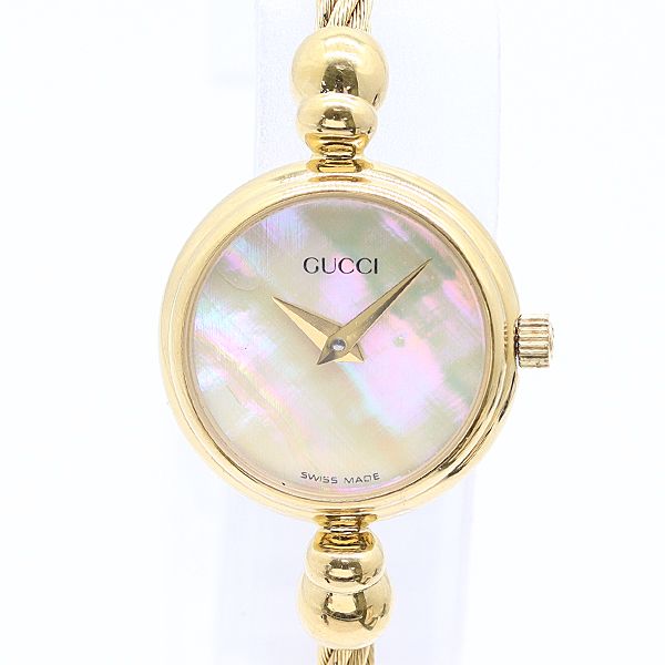 Gucci Quartz Bangle Watch Shell Dial