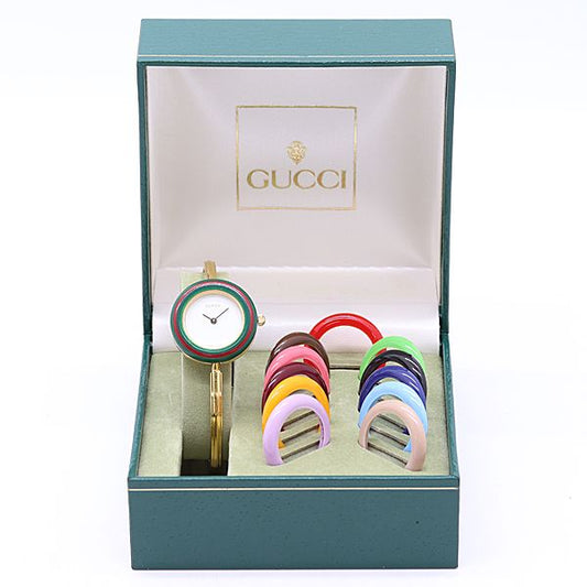 Gucci Change Bezel 11 12.2 Quartz White Dial Watch