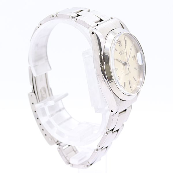 Rolex Oyster Date Precision Manual Winding Champagne Dial Watch — view 2