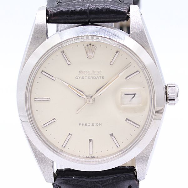 Rolex Oyster Date Precision Manual Winding White Dial Watch