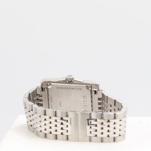 Gucci And Rectangle 138.5 Quartz Date Pink Dial Watch — view 4