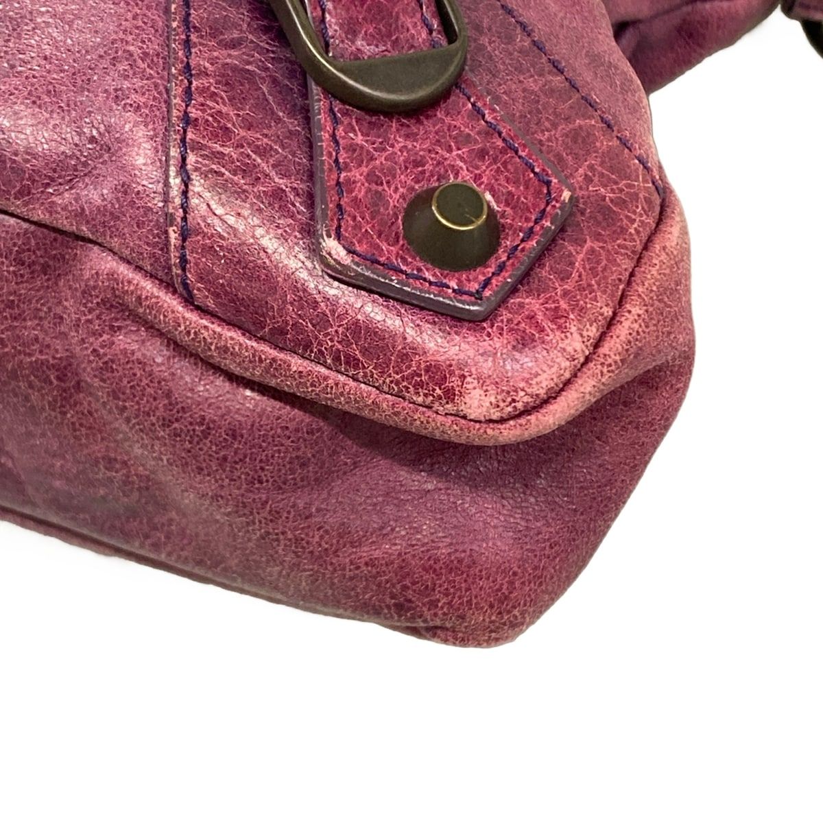 Balenciaga Handbag the Fast Purple Leather — view 6