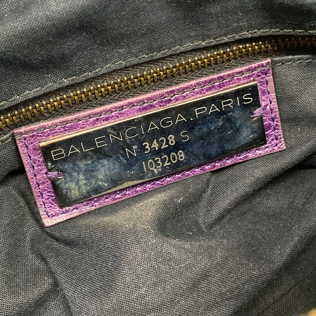 Balenciaga Handbag the Fast Purple Leather — view 9
