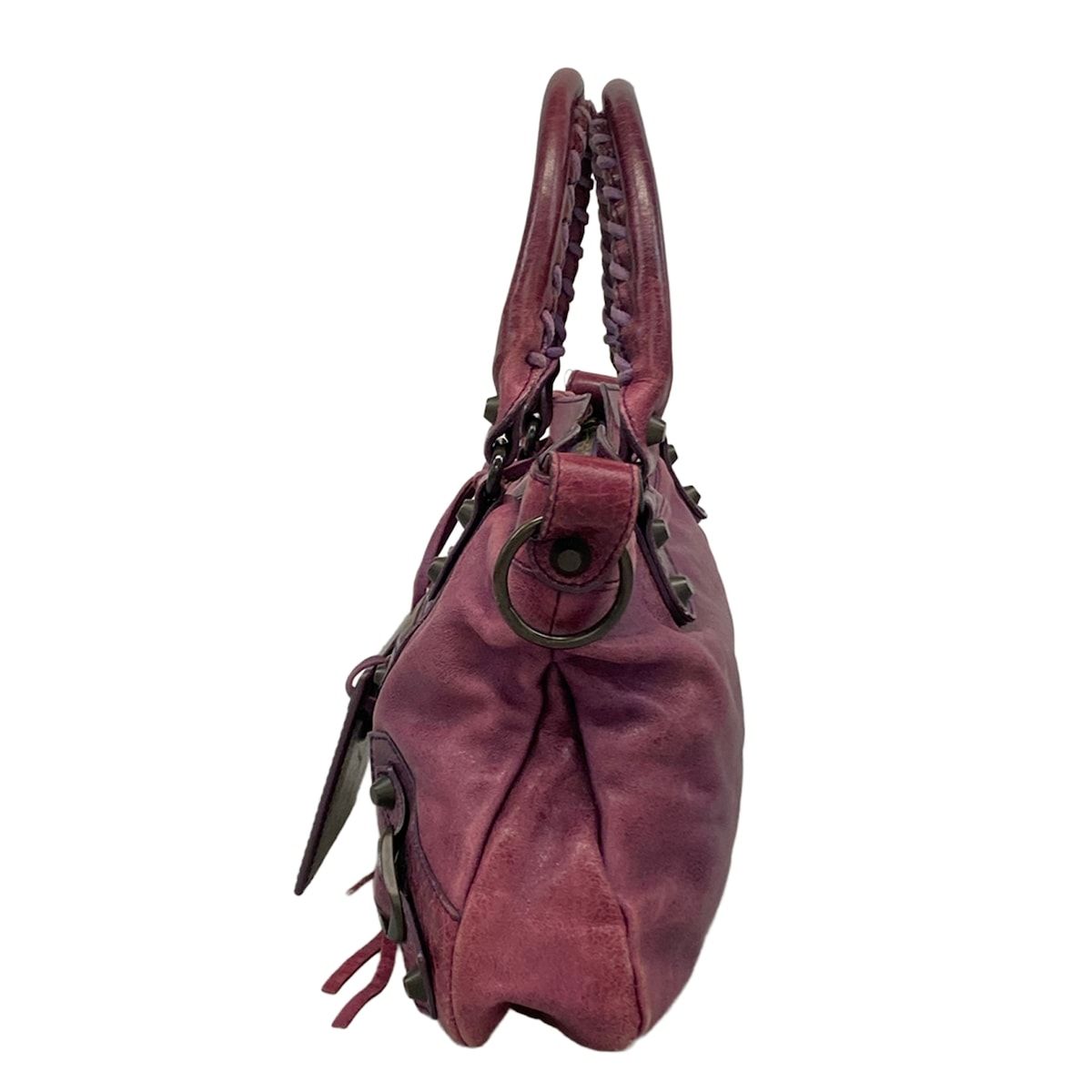 Balenciaga Handbag the Fast Purple Leather — view 4