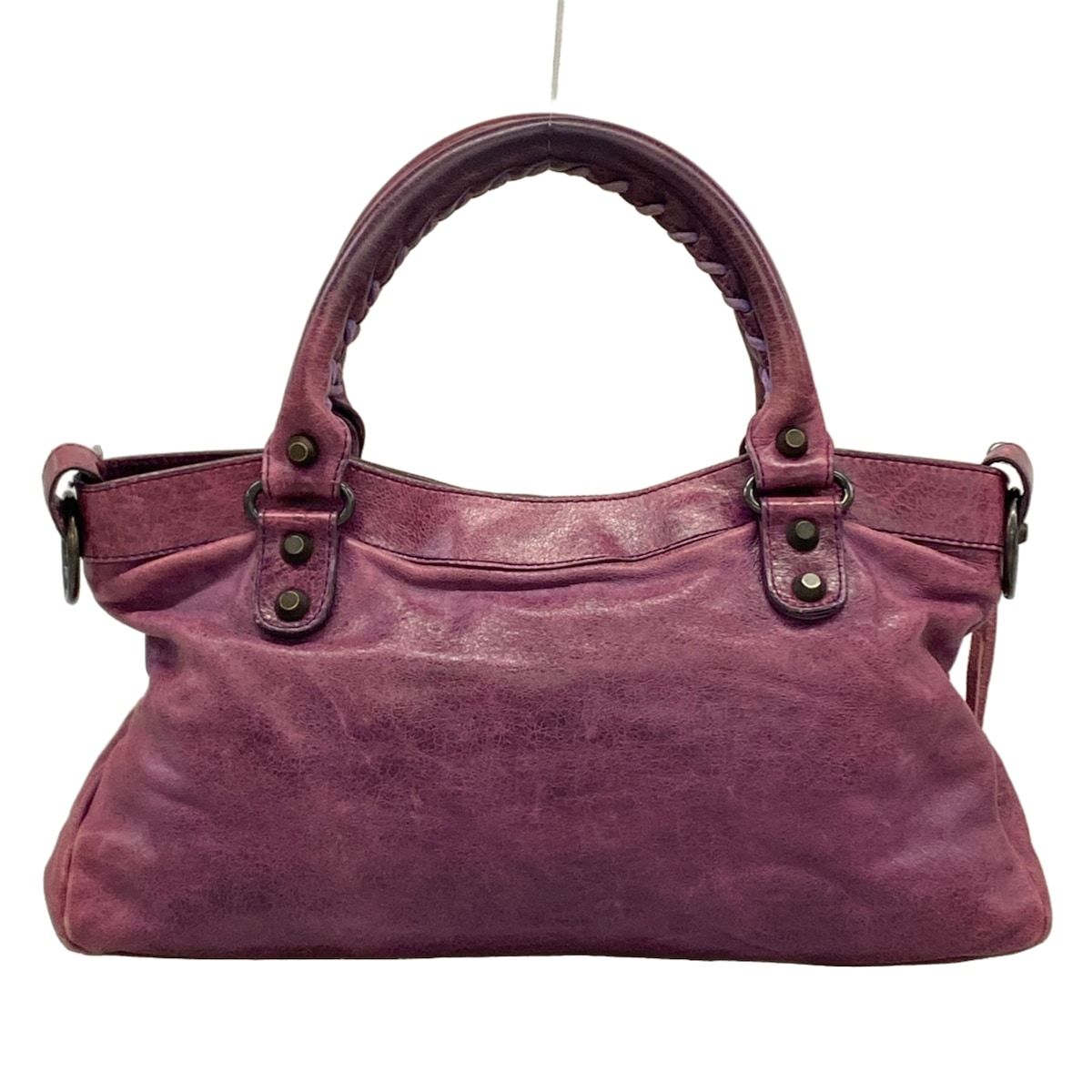 Balenciaga Handbag the Fast Purple Leather — view 3