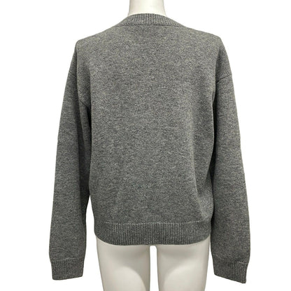 Gucci Long Sleeve Sweater M Gray Pink Multi Yuko Higuchi Cat Interlocking — view 2