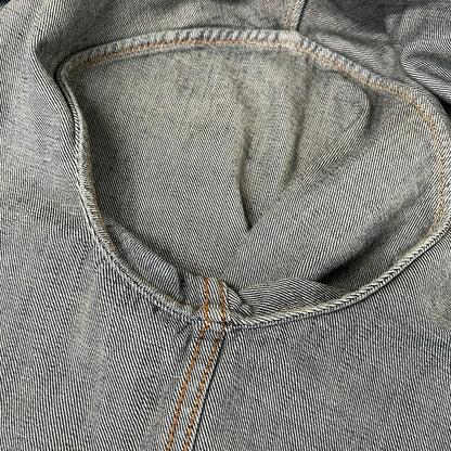 Prada Jean XL Navy Long Sleeve Spring Autumn Triangle Logo Cotton Jacket — view 9