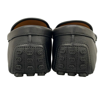 Gucci Driving Shoes 9 Horsebit Black Leather — view 6