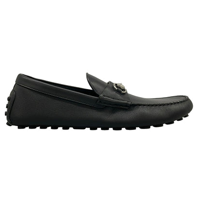 Gucci Driving Shoes 9 Horsebit Black Leather — view 4