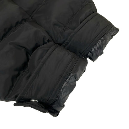 Prada Down Jacket 50 M Black Triangle Logo Long Sleeve Zip Up Winter — view 8