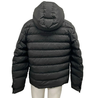 Prada Down Jacket 50 M Black Triangle Logo Long Sleeve Zip Up Winter — view 2