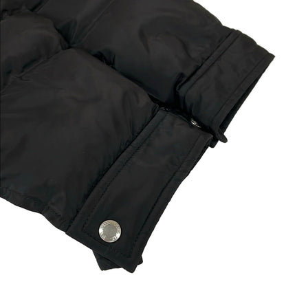 Prada Down Jacket 50 M Black Triangle Logo Long Sleeve Zip Up Winter — view 7