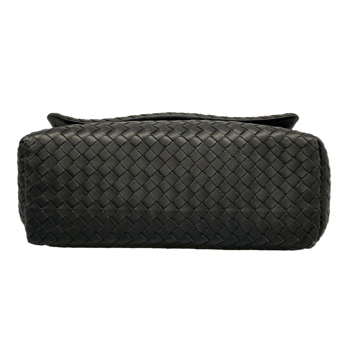 Bottega Veneta Shoulder Bag Intrecciato Black Leather — view 5