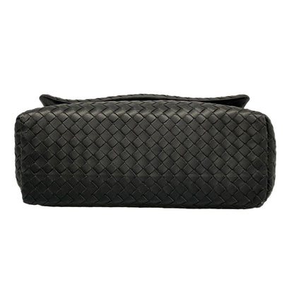 Bottega Veneta Shoulder Bag Intrecciato Black Leather — view 5