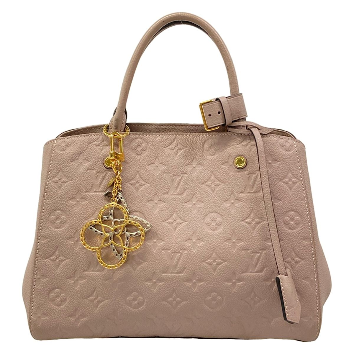 Louis Vuitton Handbag Monogram Empreinte Montaigne MM Galle Leather