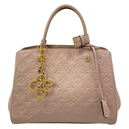 Louis Vuitton Handbag Monogram Empreinte Montaigne MM Galle Leather