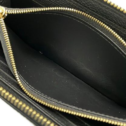 Louis Vuitton Wallet Monogram Empreinte Portefeuille Clemence Noir Leather — view 4
