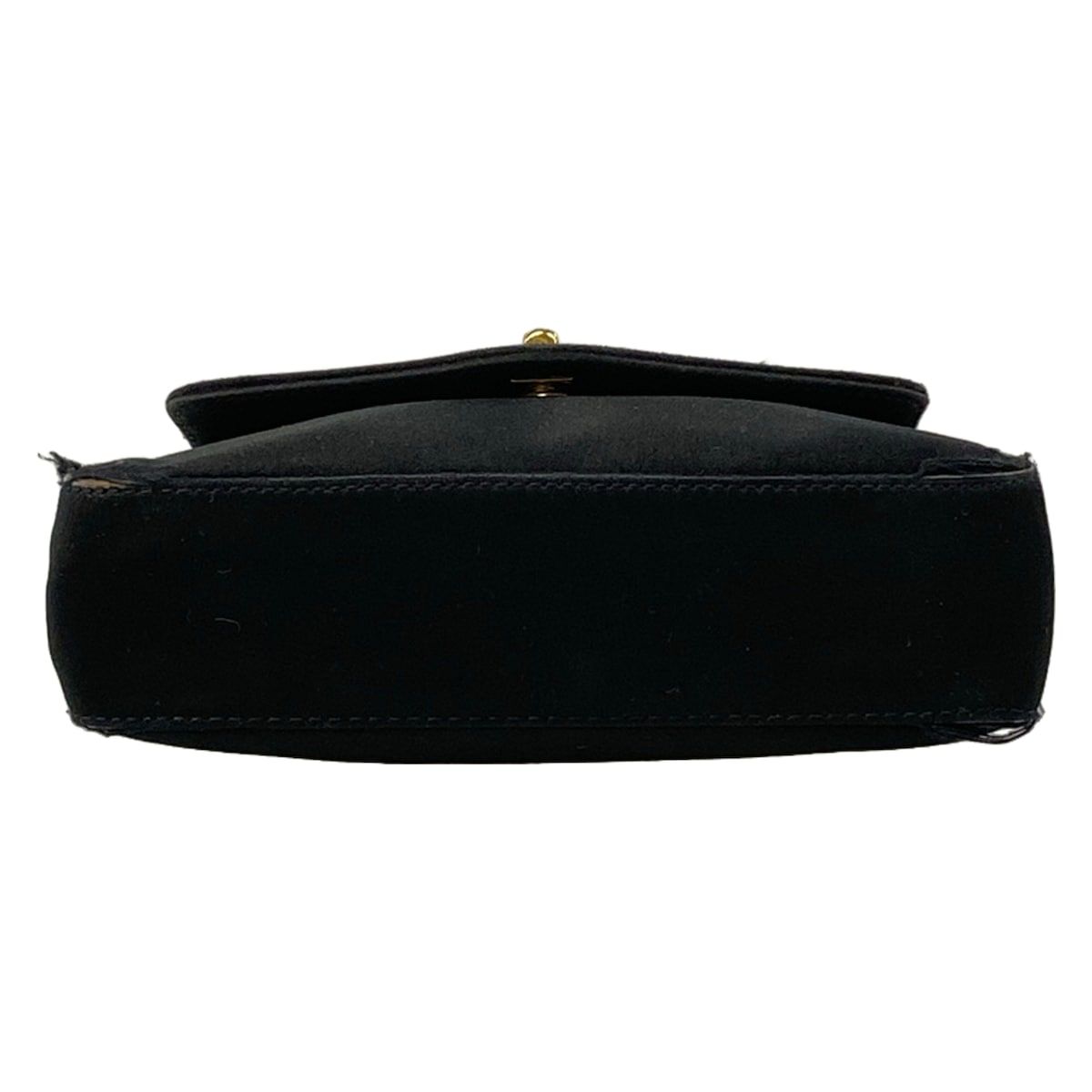 Chanel Clutch Black Mini Bag Flap Turnlock Chain Handle Gold — view 5