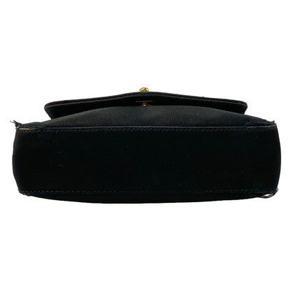 Chanel Clutch Black Mini Bag Flap Turnlock Chain Handle Gold — view 5