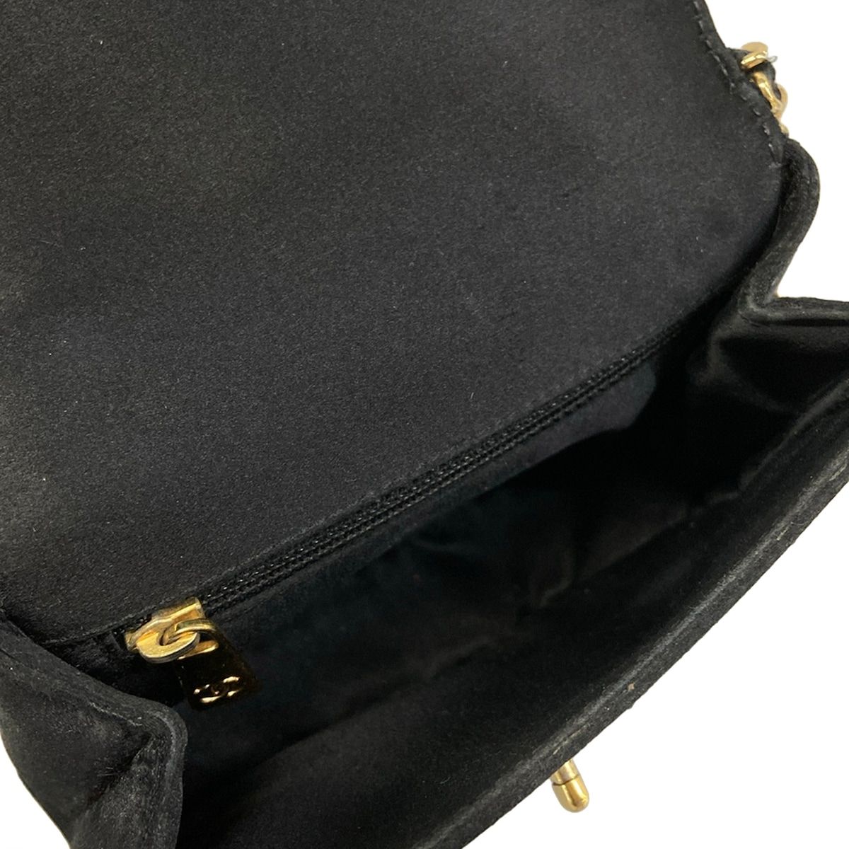 Chanel Clutch Black Mini Bag Flap Turnlock Chain Handle Gold — view 7