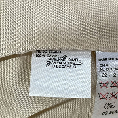 Max Mara Coat 36 S Manuela Light Beige Long Sleeve Autumn Winter — view 4