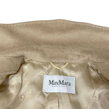 Max Mara Coat 36 S Manuela Light Beige Long Sleeve Autumn Winter — view 9
