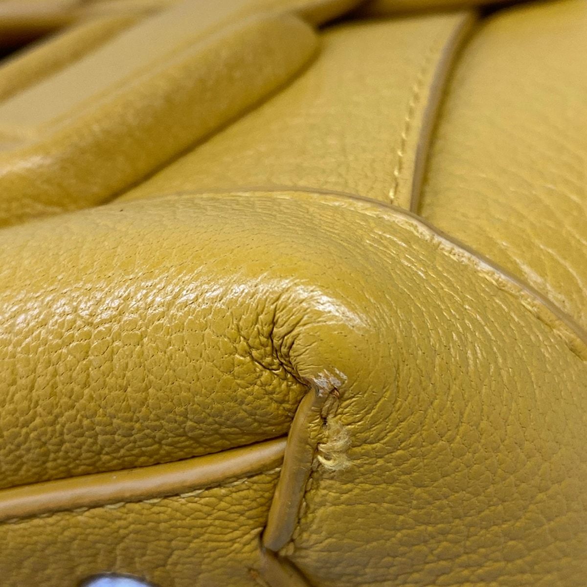 Bottega Veneta Shoulder Bag Smallsa Arco Dark Yellow Leather — view 6